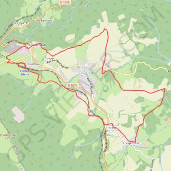 Itinéraire Circuit autour de Clelles, distance, dénivelé, altitude, carte, profil, trace GPS