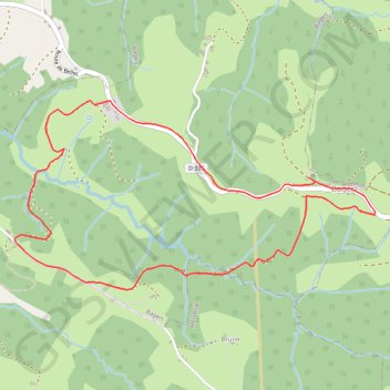 Itinéraire Sentier de Bergès, distance, dénivelé, altitude, carte, profil, trace GPS