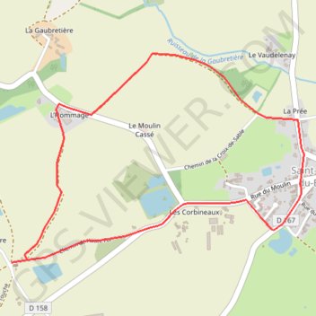 Itinéraire Sentier de la Chapelle de Haute-Foy - Saint-Paul-du-Bois, distance, dénivelé, altitude, carte, profil, trace GPS
