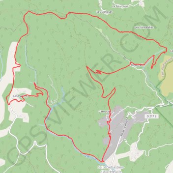 Itinéraire SR678 00, distance, dénivelé, altitude, carte, profil, trace GPS