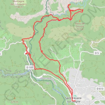 Itinéraire Les Gorges de la Siagne, distance, dénivelé, altitude, carte, profil, trace GPS