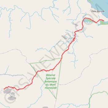 Itinéraire Traversière Mont Humbold, distance, dénivelé, altitude, carte, profil, trace GPS