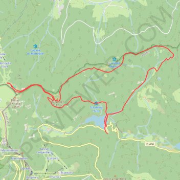 Itinéraire Le Ballon d'Alsace par le lac d'Alfeld, distance, dénivelé, altitude, carte, profil, trace GPS