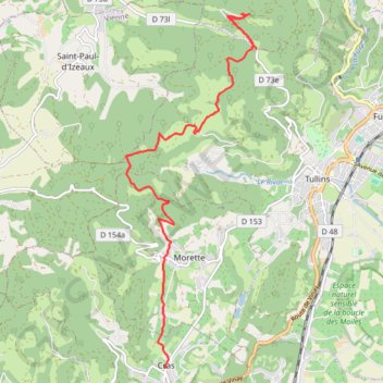 Itinéraire Traversée Cras Parménie, distance, dénivelé, altitude, carte, profil, trace GPS