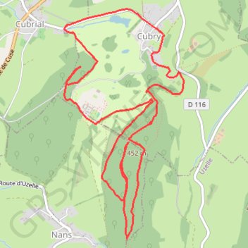 Itinéraire Le château de Bournel, distance, dénivelé, altitude, carte, profil, trace GPS