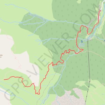 Itinéraire Cabane de Prat Lastoué (ou de Sarnés) depuis le parking du Lys, distance, dénivelé, altitude, carte, profil, trace GPS
