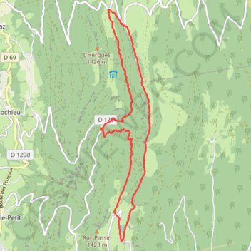 Itinéraire Le Grand Colombier (01), distance, dénivelé, altitude, carte, profil, trace GPS