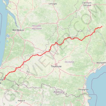 Itinéraire swc le puy via podiensis, distance, dénivelé, altitude, carte, profil, trace GPS