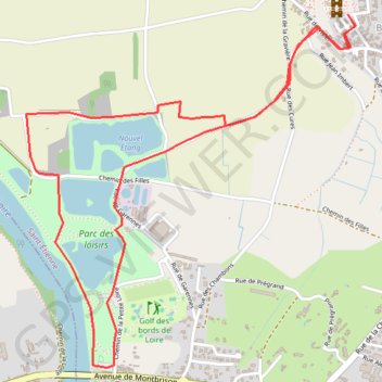Itinéraire Les Etangs et le Château de Bouthéon (42), distance, dénivelé, altitude, carte, profil, trace GPS