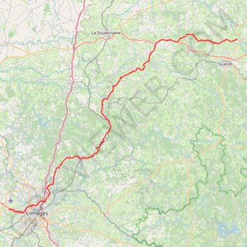 Itinéraire lycée_agricole_des_vaseix_-__place_de_l'hôtel_de_ville-étape_1, distance, dénivelé, altitude, carte, profil, trace GPS