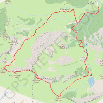 Itinéraire Le Roc de Tavaneuse depuis Prétairié, distance, dénivelé, altitude, carte, profil, trace GPS