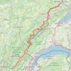 Itinéraire Grande Traversée du Jura (GTJ), distance, dénivelé, altitude, carte, profil, trace GPS