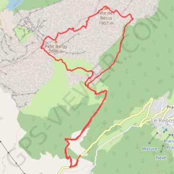 Itinéraire Petit Bargy, distance, dénivelé, altitude, carte, profil, trace GPS