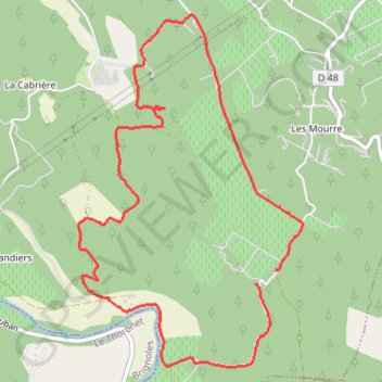 Itinéraire LORGUES CHATEAU LES CROSTES, distance, dénivelé, altitude, carte, profil, trace GPS