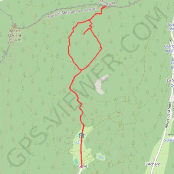 Itinéraire La Glacière d'Autrans et autres curiosités, distance, dénivelé, altitude, carte, profil, trace GPS