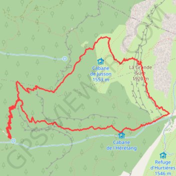 Itinéraire Grande Sure, distance, dénivelé, altitude, carte, profil, trace GPS