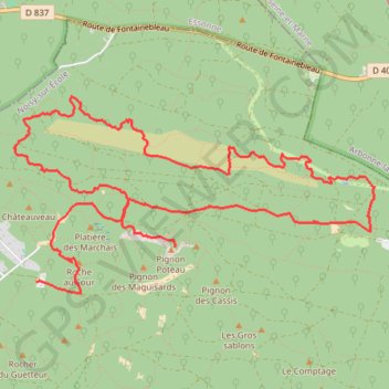 Itinéraire De la Croix Saint-Jérôme à l'aqueduc de la Vanne, distance, dénivelé, altitude, carte, profil, trace GPS