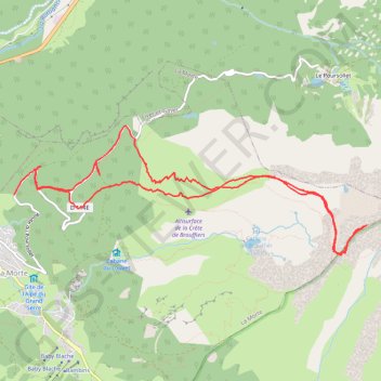 Itinéraire Vers le petit Taillefer, distance, dénivelé, altitude, carte, profil, trace GPS
