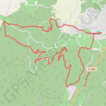 Itinéraire L'Oppidum de Gaujac, distance, dénivelé, altitude, carte, profil, trace GPS