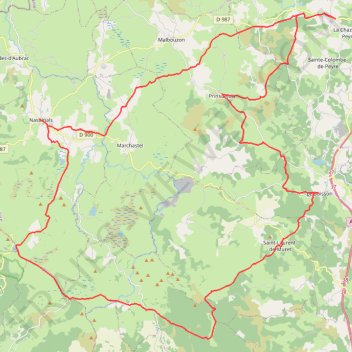 Itinéraire Randonnée pédestre à Les Rajas, distance, dénivelé, altitude, carte, profil, trace GPS