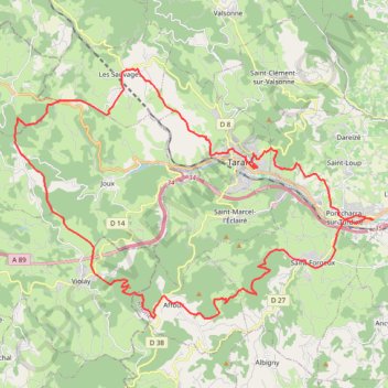 Itinéraire VTT Pontcharra/Turdine-La Tour Matagrin. Pèlerinage hivernal avec les copains du TAC. Une belle boucle. Sol bien gelé, quelques traces de neige au sommet. Ravito 5 étoiles Béarn Beaujolais à l'arrivée 🍻🥓🥖👌, distance, dénivelé, altitude, carte, profil, trace GPS
