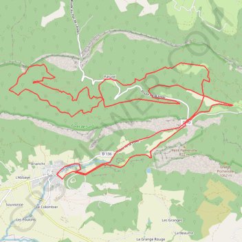 Itinéraire L'Echelette autour du Saoü, distance, dénivelé, altitude, carte, profil, trace GPS