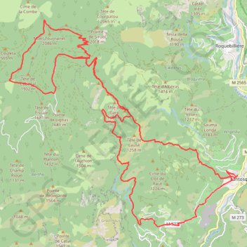Itinéraire Granges de la Brasque et Mont Tournairet, distance, dénivelé, altitude, carte, profil, trace GPS