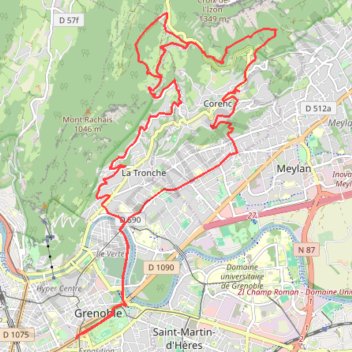 Itinéraire Col de Vence, distance, dénivelé, altitude, carte, profil, trace GPS