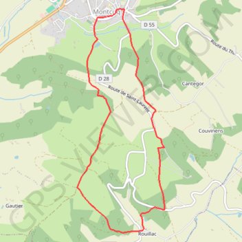 Itinéraire Chemin de Rouillac, distance, dénivelé, altitude, carte, profil, trace GPS