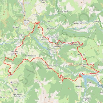 Itinéraire Le Beaumont, distance, dénivelé, altitude, carte, profil, trace GPS