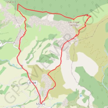 Itinéraire Les croix par la Tour, distance, dénivelé, altitude, carte, profil, trace GPS