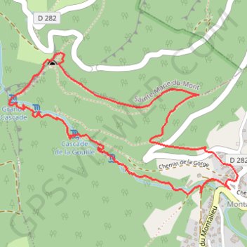 Itinéraire Le Ruisseau d'Alloix - Montalieu, distance, dénivelé, altitude, carte, profil, trace GPS