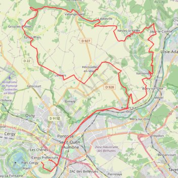 Itinéraire Chemins de Vincent, distance, dénivelé, altitude, carte, profil, trace GPS
