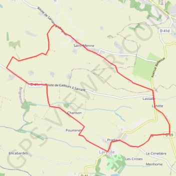 Itinéraire Chemin de Laréole, distance, dénivelé, altitude, carte, profil, trace GPS