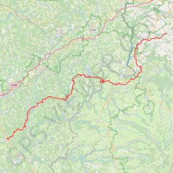 Itinéraire FDm Tour Forgès, distance, dénivelé, altitude, carte, profil, trace GPS