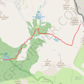 Itinéraire Cime Lombard, distance, dénivelé, altitude, carte, profil, trace GPS