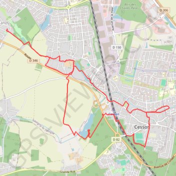Itinéraire Rando nandy, distance, dénivelé, altitude, carte, profil, trace GPS
