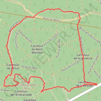 Itinéraire Des mots encore des mots, distance, dénivelé, altitude, carte, profil, trace GPS