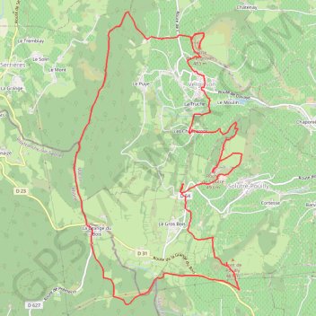 Itinéraire Roches de Solutré et de Vergisson, distance, dénivelé, altitude, carte, profil, trace GPS