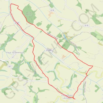 Itinéraire La Louvière Lauragais, distance, dénivelé, altitude, carte, profil, trace GPS
