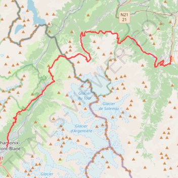 Itinéraire OCC 2025, distance, dénivelé, altitude, carte, profil, trace GPS