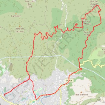 Itinéraire La Montade, la Moure, vallon de la Vache, distance, dénivelé, altitude, carte, profil, trace GPS