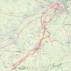 Itinéraire SDB-Gent-Avelgem, distance, dénivelé, altitude, carte, profil, trace GPS