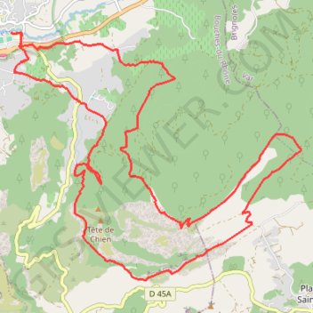 Itinéraire New file 1, distance, dénivelé, altitude, carte, profil, trace GPS