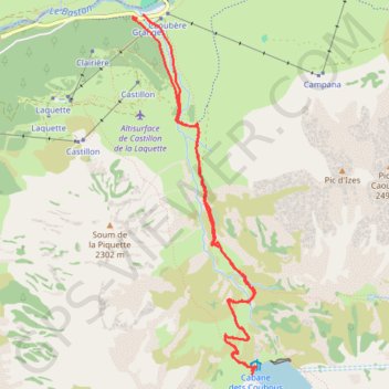 Itinéraire Lac Dets Coubous, distance, dénivelé, altitude, carte, profil, trace GPS