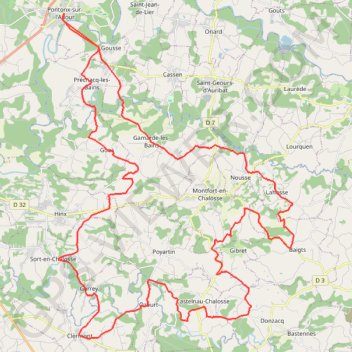 Itinéraire Denis 2, distance, dénivelé, altitude, carte, profil, trace GPS