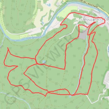 Itinéraire Marche à Mouzaive, distance, dénivelé, altitude, carte, profil, trace GPS
