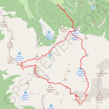 Itinéraire Cap d'Auternac GBU, distance, dénivelé, altitude, carte, profil, trace GPS