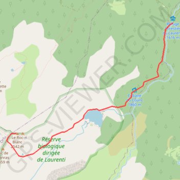 Itinéraire Le Roc Blanc (Donezan), distance, dénivelé, altitude, carte, profil, trace GPS