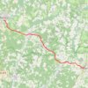 Itinéraire Nontron-Thiviers, distance, dénivelé, altitude, carte, profil, trace GPS